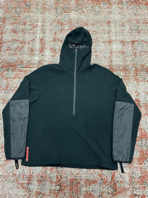 prada ninja fleece half zip|Prada fleece sweatshirt.